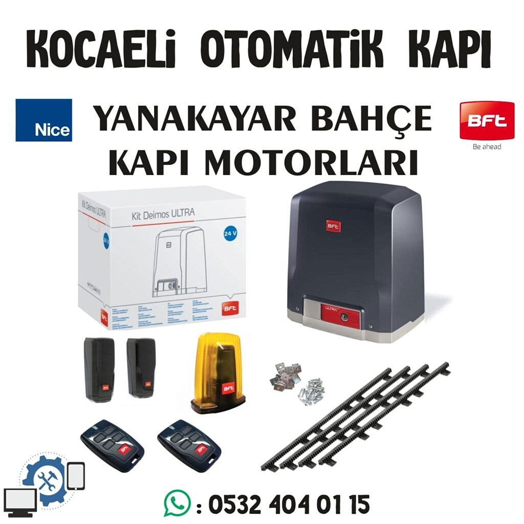 Yanakayar sürgülü otomatik kapı motoru. Kocaeli otomatik kapı